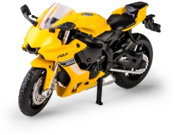 металлический мотоцикл MSZ YAMAHA YZF-R1 желтый 1:18