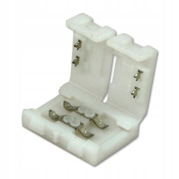 ZŁĄCZKA DO TAŚMY LED ZATRZASKOWA DWUSTRONNA PODWÓJNA 8 mm