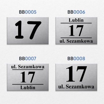 НОМЕР ДОМА 32х21см АДРЕСНАЯ ТАБЛИЧКА С НОМЕРОМ ДОМА НОМЕР ДОМА СЕРЕБРЯНЫЙ