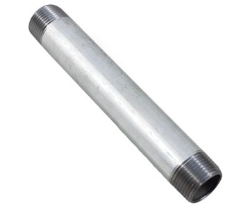 KRÓCIEC SZTUCER RURA STALOWA OCYNK 2 GWINTY 1 '' CAL DN25 DŁUGOŚĆ 300mm