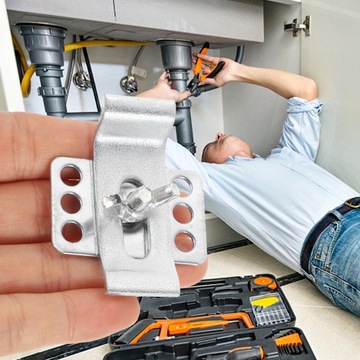 WSPORNIK MOCOWANIA ZLEWU KLIPS NAPRAWCZY ZACISKI POD MONTAŻ BEZ WYKRAWANIA 10 ZESTAWÓW