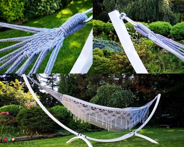 Бразильский гамак двухместный XXL 220 кг БОХО макраме Durable DONDOLIO