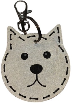 BRELOK ODBLASKOWY MASKOTKA ZAWIESZKA ODBLASK KOTEK