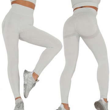 LEGINSY SPORTOWE DAMSKIE FITNESS PUSH UP SEKSOWNE
