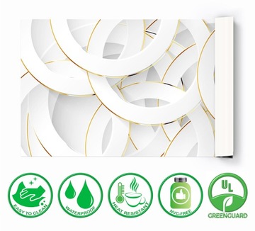 Прочный защитный коврик на стол 120х60 Белый Ringi