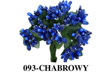 М12 Тычинки-шарики декоративные на проволоке, 12 шт, 17 цветов