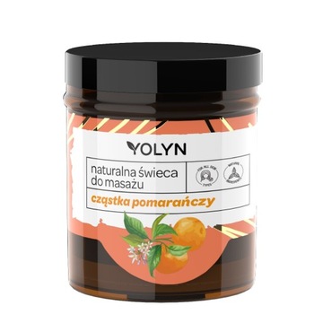Yolyn Naturalna świeca do masażu Cząstka Pomarańczy 120ml P1