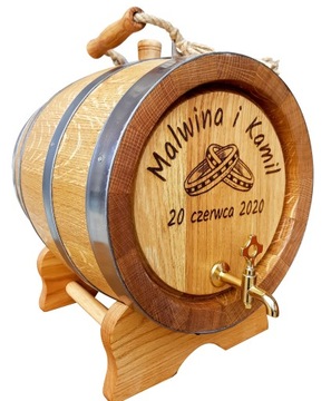 Beczka Dębowa na bimber 10L GRAWER atest RĄCZKA