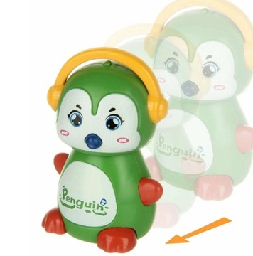 СЕНСОРНАЯ ЕЗДА PUSH DRIVE BABY PENGUIN, ЦВЕТНАЯ