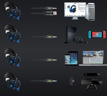 ИГРОВЫЕ НАУШНИКИ С МИКРОФОНОМ ДЛЯ ГЕЙМЕРОВ