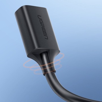 Удлинительный кабель USB-A «папа» - USB-A «мама», USB3.0, 5Гбит/с, 2м UGREEN