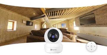 Панорамная камера EZVIZ C6N Full HD Wi-Fi с беспроводным ИК-приложением для радионяни