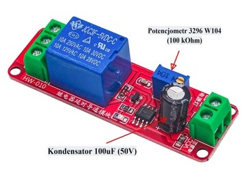 Модуль таймера NE555 Реле задержки 12 В