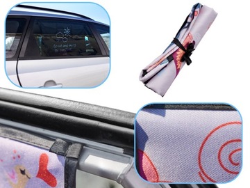 Магнитная занавеска на окно автомобиля с оленем
