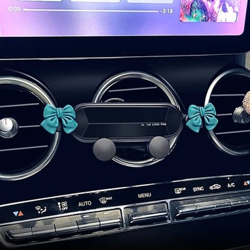 Очаровательный универсальный автомобильный держатель для телефона с бантиком и мультяшным бриллиантом Gravity B GPS-подставка
