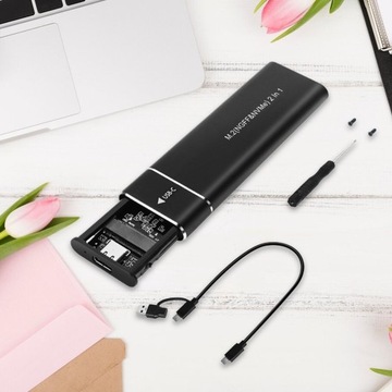 Адаптер корпуса Plug and Play M.2 NVMe Универсальный, легкий, черный