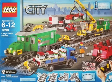 Lego City 7898 - Zielony pociąg towarowy