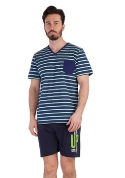 Piżama Męska bawełniana krótki Vienetta 1XL + size