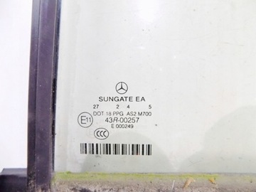 MERCEDES S W221 05 SKLO (OKNO) DVEŘE LEVÝ ZADNÍ SUNGATE