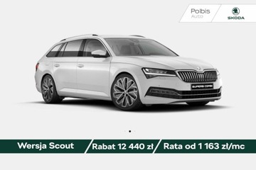 Skoda Superb III Scout 2.0 TDI SCR 200KM 2024 Skoda Superb Combi Scout 2.0 TDI 190 KM DSG 4x4*Se