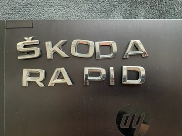 SKODA RAPID NÁPIS ZNAK NA KRYT ORIGINÁLNÍ