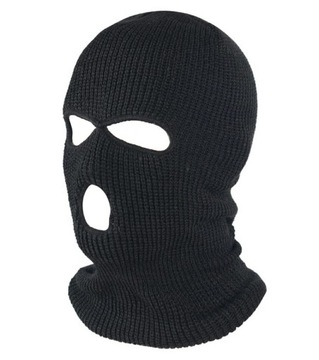 BQ42D KOMINIARKA BALACLAVA 3 OTWORY BLAC