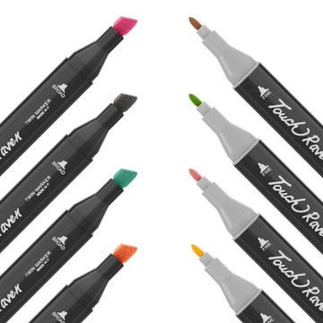 НАБОР ДВУСТОРОННИХ АЛКОГОЛЬНЫХ МАРКЕРОВ ИЗ 80 ЦВЕТОВ