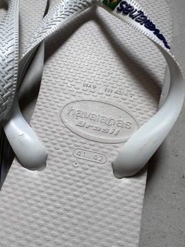 Klapki Japonki Havaianas Brasil r. 43/44 Białe