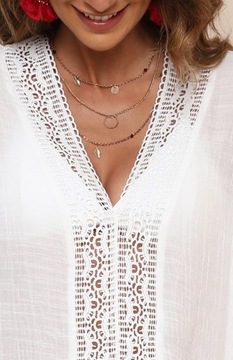 ПАРЕО для пляжа БОХО пляжное длинное белое пляжное платье ТУНИКА ЧЕХОЛ