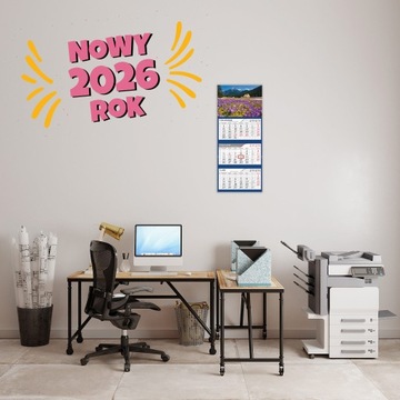 2026 kalendarz trójdzielny TROPIKI- PREMIUM
