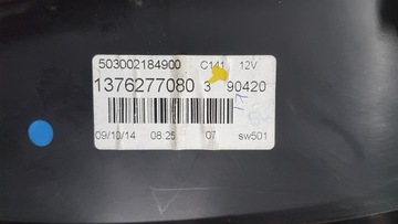 FIAT FIORINO QUBO FACELIFT PŘÍSTROJOVÁ DESKA BUDÍKY EVROPA 1376277080 1.4