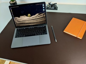 Кожаный коврик для стола - 100 x 60 см