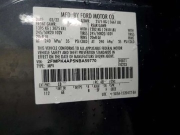 Ford Edge II 2022 Ford Edge 2.7 V6 turbo 335KM 4X4 wersja ST 2.7 Benzyna 335KM, zdjęcie 12