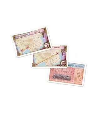 СЕМЕЙНАЯ игра Садитесь в поезд Коллекция карт ASIA