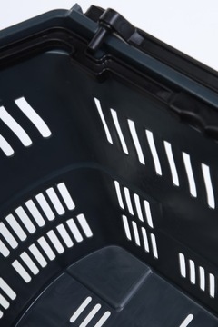 Набор из 10 больших корзин по 55 литров с подъемной ручкой - серый