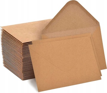Koperty, 100 sztuk | 130 g/m2, koperty z papieru t