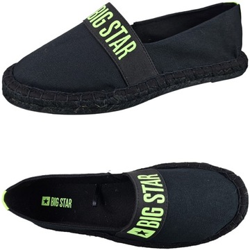 Espadryle damskie Big Star buty czarne HH274473 39