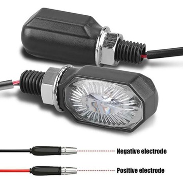 2 sztuk Mini motocykl kierunkowskaz LED lampka ost