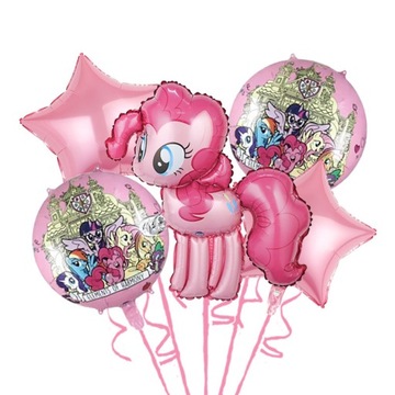 Zestaw Foliowy balony My Little Pony dekoracja urodzinowa 10 szt