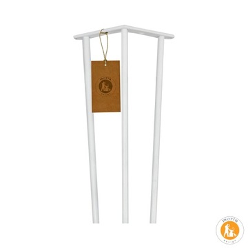 MORIA DESIGN Металлические ножки журнального столика Hairpin, 48 см, диаметр 10, белые