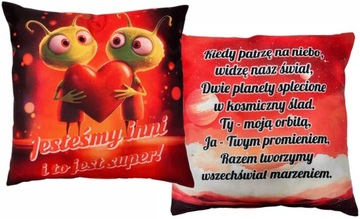 PODUSZKA prezent na WALENTYNKI walentynka KOBIETY MĘŻCZYZNY dziewczyny męża