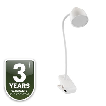 Школьная настольная лампа 7W Светодиодный CCT DRAGUS Регулируемый клип