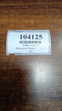 MITSUBISHI PAJERO 3 ZVEDÁK OKNO LEVÝ ZADNÍ