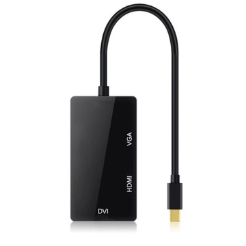 ADAPTER MINI DisplayPort DP do HDMI 4K VGA DVI MAC