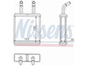 NISSENS 77621 NÁHRADA TEPLÁ TOPENÍ INTERIÉR