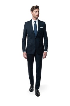 Garnitur męski winona granat slim fit 176 96 86