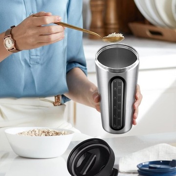 СТАЛЬНАЯ БУТЫЛКА ДЛЯ ПИТЬЯ БЕЛКОВЫХ КОКТЕЙЛЕЙ ШЕЙКЕР