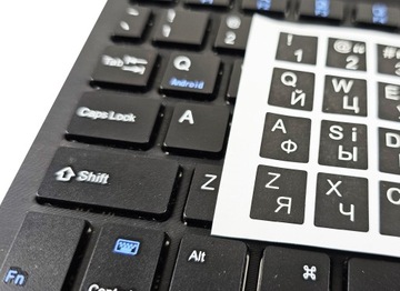 НАКЛЕЙКИ ДЛЯ КЛАВИАТУРЫ НОУТБУКА QWERTY УКРАИНСКИЕ НАКЛЕЙКИ БУКВЫ