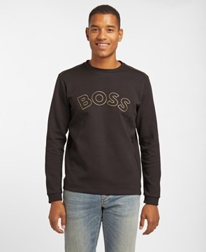 Bluza męska HUGO BOSS bawełniana dresowa sportowa bez kaptura r. M