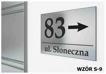 Tabliczka Tablica ADRESOWA ALUMINIUM Nr DOMU 20x30